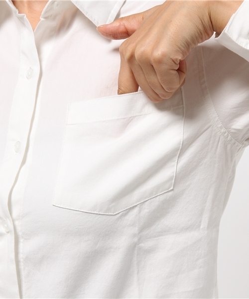 WEGO（ウィゴー）の「WEGO/ベーシックポプリンシャツ（シャツ/ブラウス・レディース・レッド系その他/ホワイト/ホワイト系その他/ブラック系その他・FREE）」の10枚目の写真