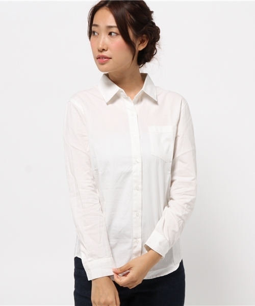 WEGO（ウィゴー）の「WEGO/ベーシックポプリンシャツ（シャツ/ブラウス・レディース・レッド系その他/ホワイト/ホワイト系その他/ブラック系その他・FREE）」の14枚目の写真