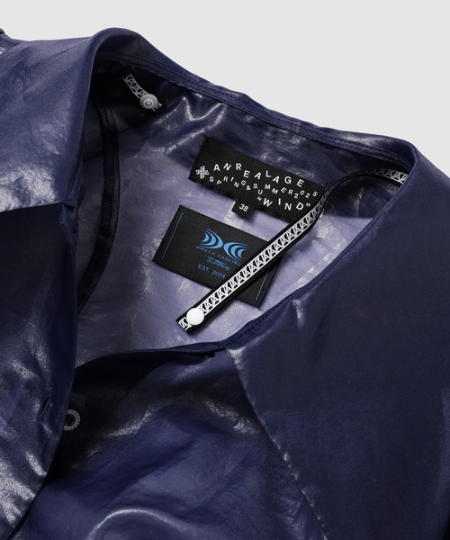 ANREALAGE(アンリアレイジ)の「WINDPROOF ORGANDY BLOUSE(シャツ/ブラウス・レディース・ネイビー/ベージュ・40/38/36)」の5枚目の写真