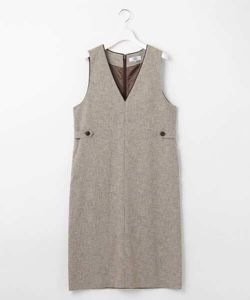 J.PRESS(ジェイプレス)の「【洗える】Calameraリングメッシュ ジャンパースカート(スカート・レディース・ブラウン系5/ブラック系5・11/9)」の6枚目の写真