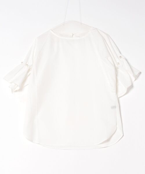 INTERPLANET（インタープラネット）の「ＴＣブロード袖パールデザインブラウス（シャツ/ブラウス・レディース・オフホワイト/ベージュ/ブラック・FREE）」の17枚目の写真
