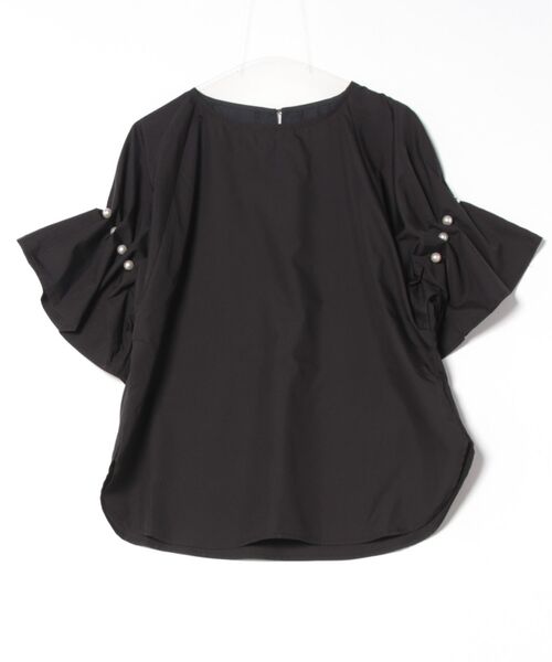 INTERPLANET（インタープラネット）の「ＴＣブロード袖パールデザインブラウス（シャツ/ブラウス・レディース・オフホワイト/ベージュ/ブラック・FREE）」の18枚目の写真
