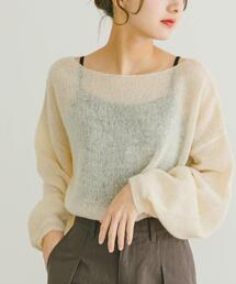 ITEMS URBANRESEARCH | モヘアタッチシアーニットプルオーバー(ニット/セーター)