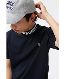 裏起毛フリース モックネック ゴルフトップス（Tシャツ