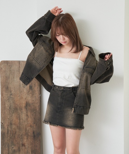 RAY CASSIN（レイカズン）の「カップ付きレースチューブトップ（チューブトップ・レディース・ネイビー/アイボリー/ブラック系その他2/ホワイト系その他2・FREE）」の7枚目の写真