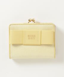 MAISON mou（メゾンムー）の「【 NATURAL BEAUTY BAG & WALLET 】 イリゼ 2つ折り財布 がま口 リボンデザイン（財布）」