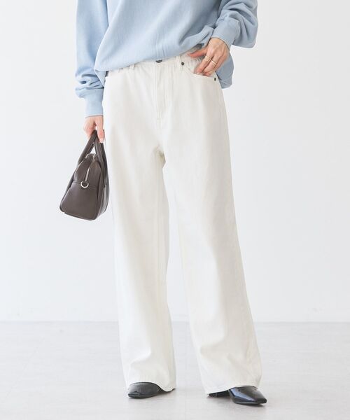 AMERICAN HOLIC(アメリカンホリック)の「ワイドデニム(デニムパンツ・レディース・ブルー系その他/ホワイト/ライトインディゴブルー・S/L/M)」の22枚目の写真