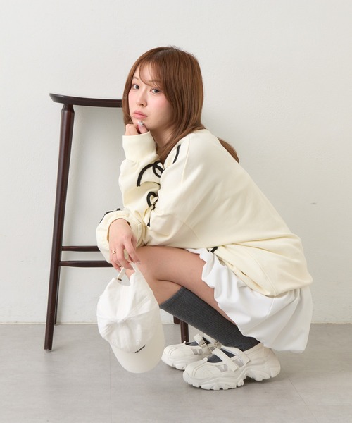 RAY CASSIN（レイカズン）の「厚底バレエスニーカー（スニーカー・レディース・ブラック/ホワイト系その他2・L/M/S）」の9枚目の写真