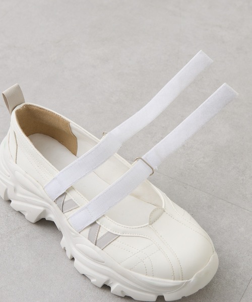 RAY CASSIN（レイカズン）の「厚底バレエスニーカー（スニーカー・レディース・ブラック/ホワイト系その他2・L/M/S）」の22枚目の写真