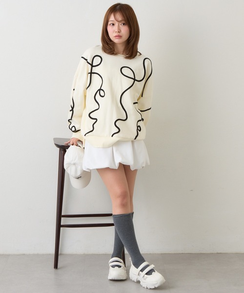 RAY CASSIN（レイカズン）の「厚底バレエスニーカー（スニーカー・レディース・ブラック/ホワイト系その他2・L/M/S）」の6枚目の写真