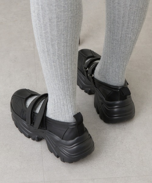 RAY CASSIN（レイカズン）の「厚底バレエスニーカー（スニーカー・レディース・ブラック/ホワイト系その他2・L/M/S）」の20枚目の写真