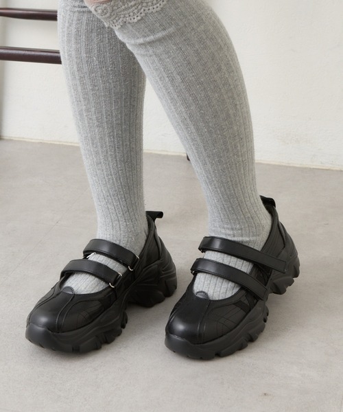 RAY CASSIN（レイカズン）の「厚底バレエスニーカー（スニーカー・レディース・ブラック/ホワイト系その他2・L/M/S）」の18枚目の写真