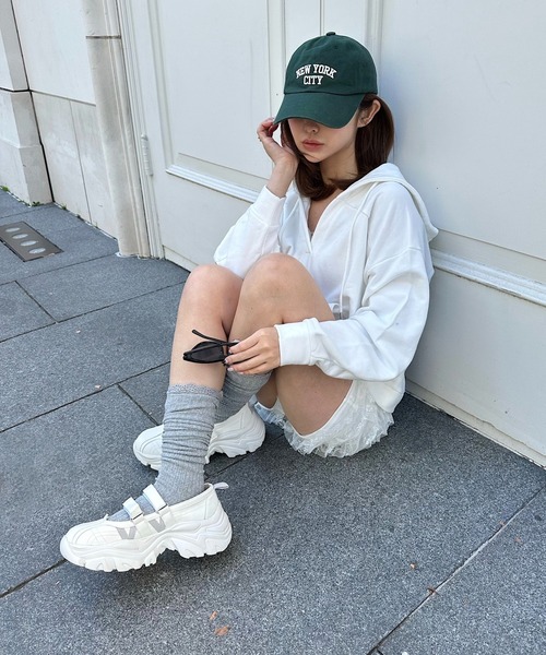 RAY CASSIN（レイカズン）の「厚底バレエスニーカー（スニーカー・レディース・ブラック/ホワイト系その他2・L/M/S）」の10枚目の写真