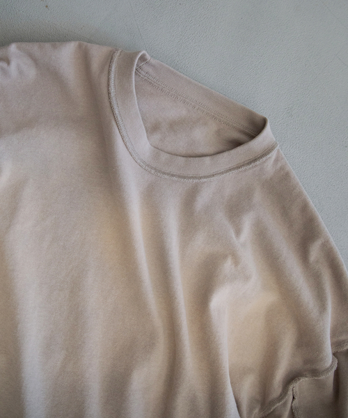 JOURNAL STANDARD（ジャーナルスタンダード）の「フェイクレイヤード ダメージ L/S Tシャツ（Tシャツ/カットソー・メンズ・ベージュ/ブラック/ブラウン・LARGE/MEDIUM）」の4枚目の写真