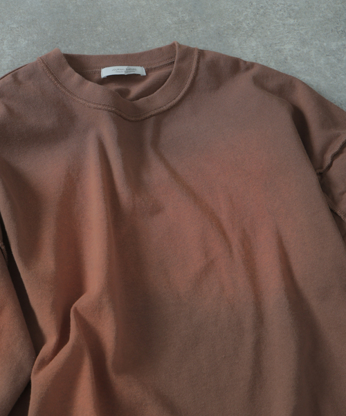 JOURNAL STANDARD（ジャーナルスタンダード）の「フェイクレイヤード ダメージ L/S Tシャツ（Tシャツ/カットソー・メンズ・ベージュ/ブラック/ブラウン・LARGE/MEDIUM）」の14枚目の写真