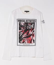 /in the attic/ヴィンテージプリントクルーネックL/S-T