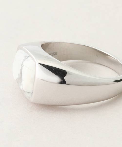 plage（プラージュ）の「MARIHA / マリハ HOWLITE リング（リング・レディース・シルバー・11/13）」の4枚目の写真