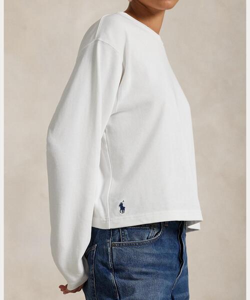 ポロラルフローレン　コットンジャージークロップドロングスリーブTシャツ クロップド コットン ジャージー ロングスリーブ Tシャツ（T