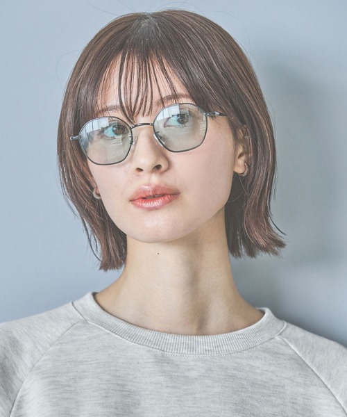 LAKOLE(ラコレ)の「オクタゴンメタルサングラス / 253324(サングラス・レディース・ライトグリーン/ブラウン/グレー・FREE)」の3枚目の写真