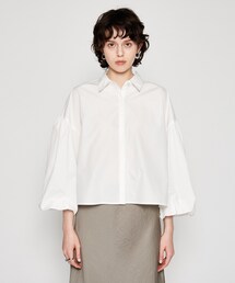 cloenc | 【手洗い可／通勤】タックギャザーシャツブラウス(シャツ/ブラウス)