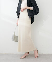 natural couture | Web限定 /【プチナチュ】スリット入り細リブニットタイトスカート(スカート)