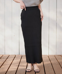 natural couture | Web限定 /【プチナチュ】スリット入り細リブニットタイトスカート(スカート)