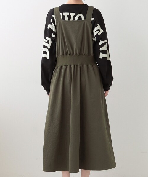 Cutie Blonde（キューティーブロンド）の「【S-LL】ロングシーズン着られる フロントZIPジャンスカ（ワンピース・レディース・ブラック/カーキ・01/02/03/04）」の13枚目の写真