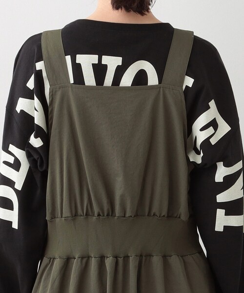 Cutie Blonde（キューティーブロンド）の「【S-LL】ロングシーズン着られる フロントZIPジャンスカ（ワンピース・レディース・ブラック/カーキ・01/02/03/04）」の15枚目の写真