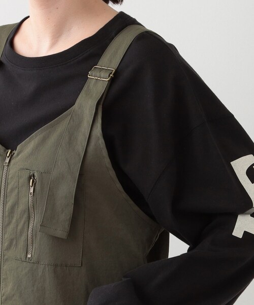 Cutie Blonde（キューティーブロンド）の「【S-LL】ロングシーズン着られる フロントZIPジャンスカ（ワンピース・レディース・ブラック/カーキ・01/02/03/04）」の16枚目の写真