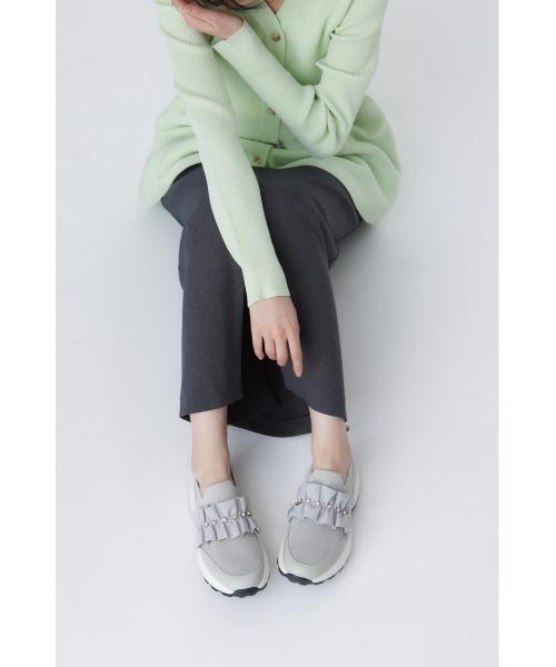 STACCATO(スタッカート)の「ラッフルニットコンビスリッポン(スニーカー・レディース・グレー/ブラック・24.5cm/24cm/23.5cm/23cm/22.5cm)」の14枚目の写真