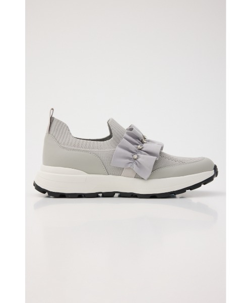 STACCATO(スタッカート)の「ラッフルニットコンビスリッポン(スニーカー・レディース・グレー/ブラック・24.5cm/24cm/23.5cm/23cm/22.5cm)」の18枚目の写真