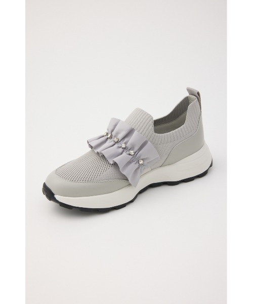 STACCATO(スタッカート)の「ラッフルニットコンビスリッポン(スニーカー・レディース・グレー/ブラック・24.5cm/24cm/23.5cm/23cm/22.5cm)」の22枚目の写真