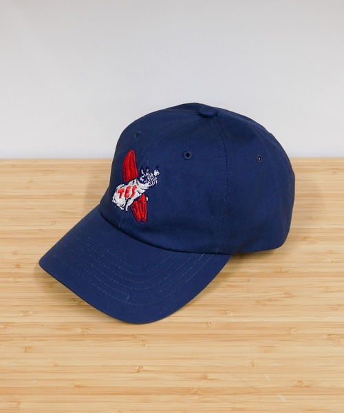 The Endless Summer（エンドレスサマー）の「BUHI CAFE BIG EMB LOW CAP（キャップ・メンズ・サックスブルー/チャコール/ピンク系その他2/オフホワイト/ブラック/ベージュ・FREE）」の7枚目の写真