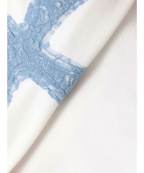 jouetie（ジュエティ）の「クロスレースドッキングTシャツ（Tシャツ/カットソー・レディース・オフホワイト/ブラック/ピンク・MEDIUM）」の15枚目の写真