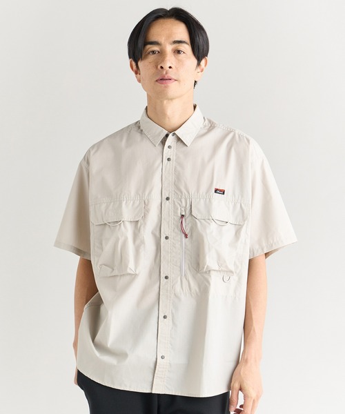 NANGA(ナンガ)の「MOUNTAIN FIELD S/S SHIRT/マウンテンフィールド S/S シャツ(シャツ/ブラウス・メンズ・モカ/ベージュ/セージグリーン・S/M/L/XL)」の2枚目の写真