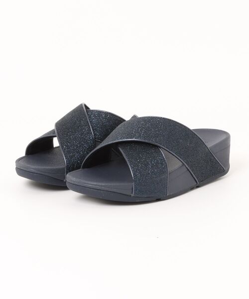 LULU GLITTERDUST CROSS SLIDES（サンダル）｜fitflop（フィット