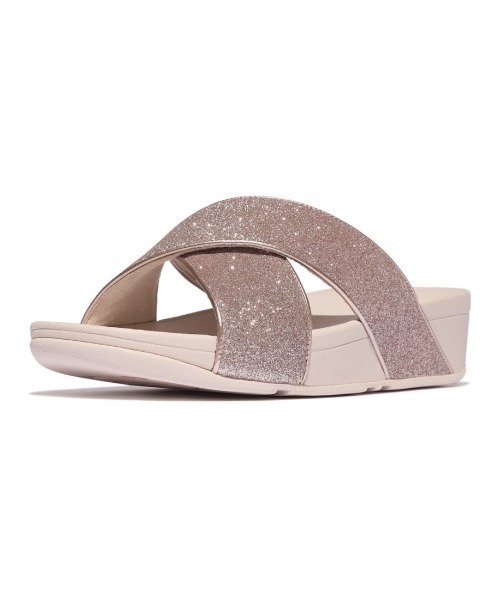 fitflop(フィットフロップ)の「LULU GLITTERDUST CROSS SLIDES(サンダル・レディース・ダークネイビー/ピンク/ゴールド/ブラック×シルバー・US6/US7/US8/US5)」の7枚目の写真