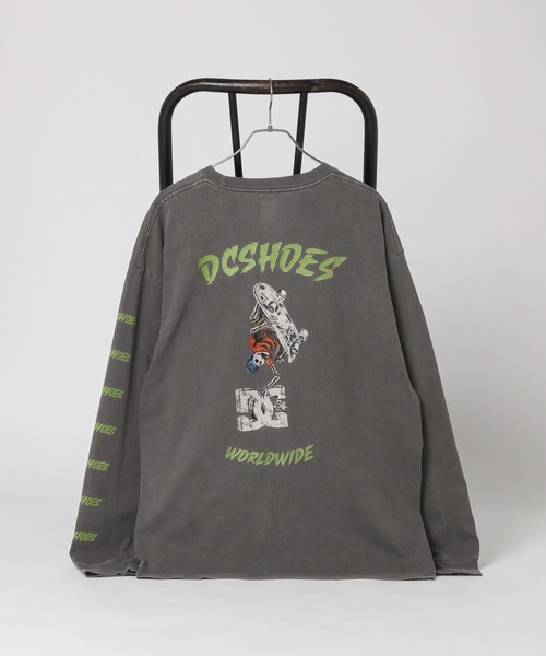 DC（ディーシー）の「【DC】バックプリントオーバーサイズロンT（Tシャツ/カットソー・メンズ・ダークグレー/ホワイト・LARGE/MEDIUM）」の2枚目の写真