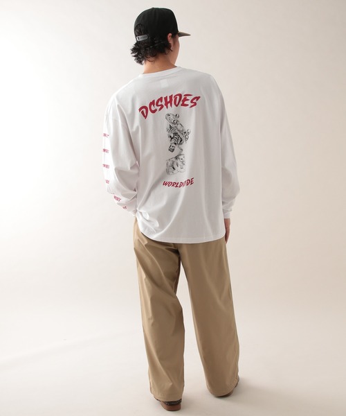DC（ディーシー）の「【DC】バックプリントオーバーサイズロンT（Tシャツ/カットソー・メンズ・ダークグレー/ホワイト・LARGE/MEDIUM）」の16枚目の写真