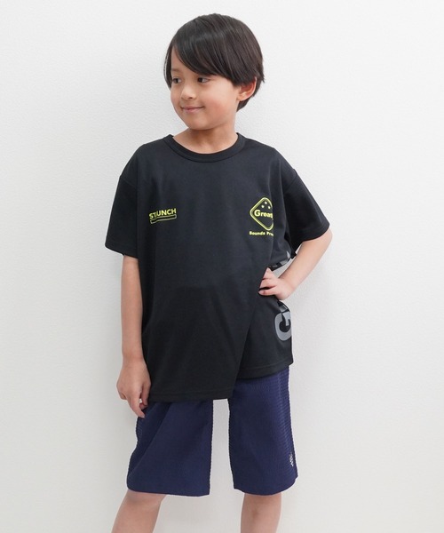 FARM(ファーム)の「メッシュTシャツ(Tシャツ/カットソー・キッズ・ブルー/ブラック・130cm/140cm/150cm/160cm)」の2枚目の写真