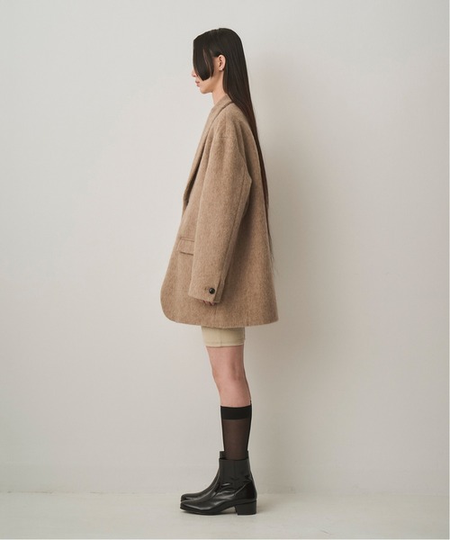 Juha(ユハ)の「MOHAIR SHAGGY LONG JACKET(テーラードジャケット・メンズ・チャコールグレー/ベージュ・3/4)」の10枚目の写真