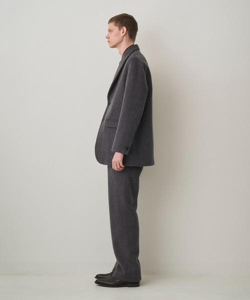 Juha(ユハ)の「MOHAIR SHAGGY LONG JACKET(テーラードジャケット・メンズ・チャコールグレー/ベージュ・3/4)」の13枚目の写真