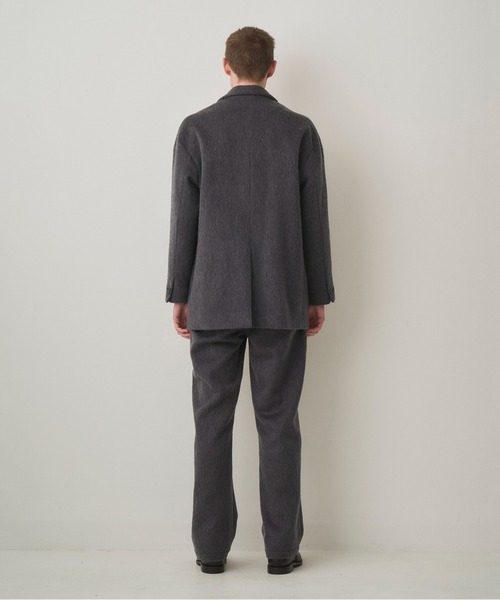 Juha(ユハ)の「MOHAIR SHAGGY LONG JACKET(テーラードジャケット・メンズ・チャコールグレー/ベージュ・3/4)」の14枚目の写真