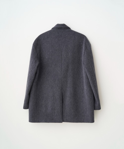 Juha(ユハ)の「MOHAIR SHAGGY LONG JACKET(テーラードジャケット・メンズ・チャコールグレー/ベージュ・3/4)」の5枚目の写真