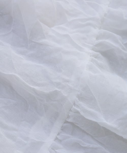 Crisp（クリスプ）の「ティアードシアーチュニック（シャツ/ブラウス・レディース・ブルー/ピンク/ホワイト・FREE）」の17枚目の写真