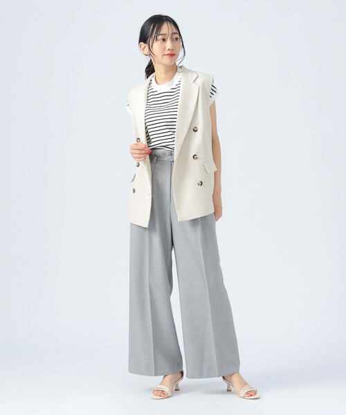 BEAMS HEART(ビームスハート)の「【3色展開】ハイウエスト 2タック ワイド パンツ(その他パンツ・レディース・ブラウン/ライトグレー/ブルー系その他・FREE)」の20枚目の写真
