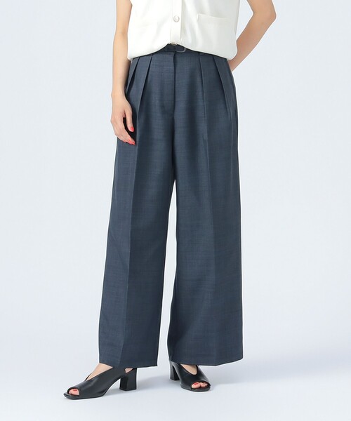 BEAMS HEART(ビームスハート)の「【3色展開】ハイウエスト 2タック ワイド パンツ(その他パンツ・レディース・ブラウン/ライトグレー/ブルー系その他・FREE)」の5枚目の写真