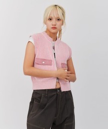 atmos pink Pigment Knit Vest / アトモス ピンク ピグメント ニット ベスト