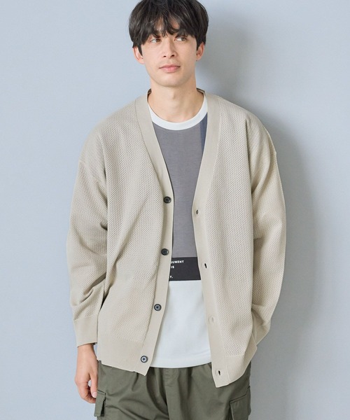 LAKOLE（ラコレ）の「ダンボールキリカエ半袖T / 284361（Tシャツ/カットソー・メンズ・サンドグレー/ネイビー/グリーン・MEDIUM/X-LARGE/LARGE）」の17枚目の写真