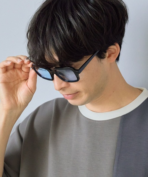 LAKOLE（ラコレ）の「ダンボールキリカエ半袖T / 284361（Tシャツ/カットソー・メンズ・サンドグレー/ネイビー/グリーン・MEDIUM/X-LARGE/LARGE）」の18枚目の写真